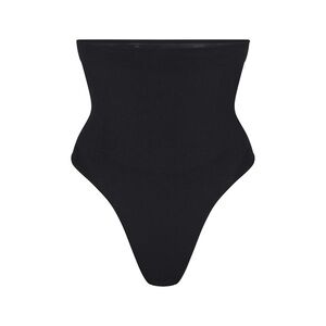 SKIMS NWT Seamless Sculpt High Waisted Thong Onyx L/XL